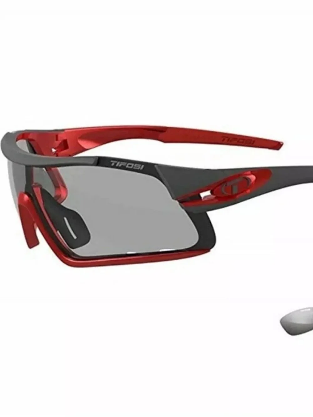 NWT, Tifosi Optics, Davos Sunglasses, Red Frame, with case